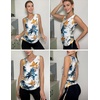 Zeagoo Womens Tank Tops Summer Ruched Top V Neck Sleeveless Drawstring Side Casual Trendy Shirts 2026(F-tie Dye Flower)