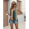 Zeagoo Womens Tank Tops Summer Ruched Top V Neck Sleeveless Drawstring Side Casual Trendy Shirts 2026(Pattern Cx289)