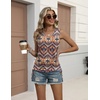 Zeagoo Womens Tank Tops Summer Ruched Top V Neck Sleeveless Drawstring Side Casual Trendy Shirts 2026(Pattern Mz379)