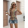 Zeagoo Womens Tank Tops Summer Ruched Top V Neck Sleeveless Drawstring Side Casual Trendy Shirts 2026(Pattern Mz721)