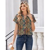 Zeagoo Womens Tops Short Sleeve Shirt Button Down V Neck Casual Blouse 2026(Multicolor721)