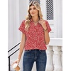 Zeagoo Womens Tops Short Sleeve Shirt Button Down V Neck Casual Blouse 2026(Polka Dot White)