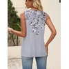Zeagoo Womens Tops Summer Pleated Sleeveless Tank Top(Dh62)