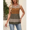 Zeagoo Womens Tops Summer Pleated Sleeveless Tank Top(Jh398)