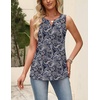 Zeagoo Womens Tops Summer Pleated Sleeveless Tank Top(Mz473)