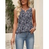 Zeagoo Womens Tops Summer Pleated Sleeveless Tank Top(Mz473)