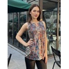 Zeagoo Womens Tops Summer Pleated Sleeveless Tank Top(Mz721)