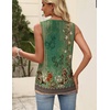 Zeagoo Womens Tops Summer Pleated Sleeveless Tank Top(Mz839)