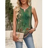 Zeagoo Womens Tops Summer Pleated Sleeveless Tank Top(Mz839)