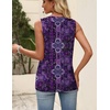 Zeagoo Womens Tops Summer Pleated Sleeveless Tank Top(Mz907)