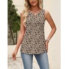 Zeagoo Womens Tops Summer Pleated Sleeveless Tank Top(Sf154)