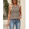 Zeagoo Womens Tops Summer Pleated Sleeveless Tank Top(Sf154)