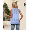 Zeagoo Womens Tops Summer Pleated Sleeveless Tank Top(Sf166)