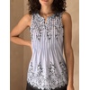 Zeagoo Womens Tops Summer Pleated Sleeveless Tank Top(Sf166)