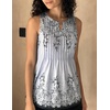 Zeagoo Womens Tops Summer Pleated Sleeveless Tank Top(Sf166)