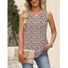 Zeagoo Womens Tops Summer Pleated Sleeveless Tank Top(Xh498)
