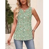 Zeagoo Womens Tops Summer Pleated Sleeveless Tank Top(Xh534)
