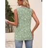 Zeagoo Womens Tops Summer Pleated Sleeveless Tank Top(Xh534)