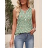 Zeagoo Womens Tops Summer Pleated Sleeveless Tank Top(Xh534)