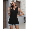 Zeagoo Womens V Neck Tank Tops Summer Tops Sleeveless Shirts Dressy Clothes(Black)
