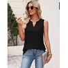 Zeagoo Womens V Neck Tank Tops Summer Tops Sleeveless Shirts Dressy Clothes(Black)