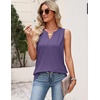 Zeagoo Womens V Neck Tank Tops Summer Tops Sleeveless Shirts Dressy Clothes(Purple)