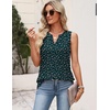 Zeagoo Womens V Neck Tank Tops Summer Tops Sleeveless Shirts Dressy Clothes(Xh522-dark Green Floral)