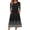 Black Boho Print