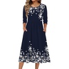 Navy Blue Floral