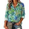 Paisley Green Blue 2