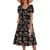 Black Floral Print
