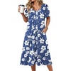 Blue White Floral