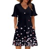 Black Floral-printed