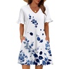 Blue White-print