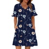 Dark Blue Floral