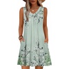Green Floral-printed