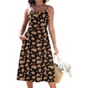 Black Orange Floral