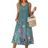 Floral Gray Green