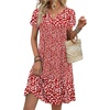 Red White Floral