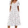 Floral White Red
