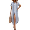 Blue Wide Stripes