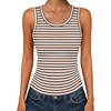 A-tw541 Stripe Brown White