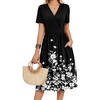 Black White Floral