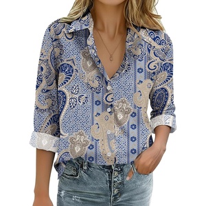 Zeagoo Womens Cotton Button Down Shirts Long Sleeve Collared Blouse S-3XL(Mz919)