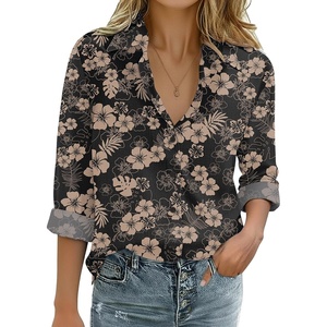 Zeagoo Womens Cotton Button Down Shirts Long Sleeve Collared Blouse S-3XL(Sf209)
