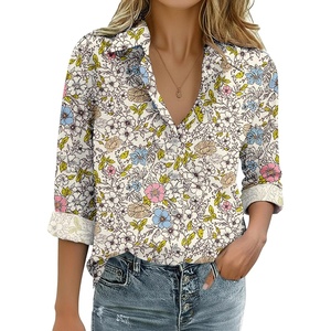 Zeagoo Womens Cotton Button Down Shirts Long Sleeve Collared Blouse S-3XL(Xh417)
