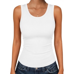 Zeagoo Womens Sleeveless Scoop Neck Tank Tops Ribbed Fitted Basic Tops 2026(A1-white)