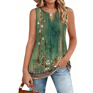 Zeagoo Womens Tops Summer Pleated Sleeveless Tank Top(Mz839)