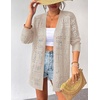 Zeagoo Womens 2026 Summer Crochet Cardigan Sweaters Lightweight Boho Kimono(Apricot)