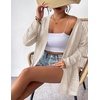 Zeagoo Womens 2026 Summer Crochet Cardigan Sweaters Lightweight Boho Kimono(Apricot)